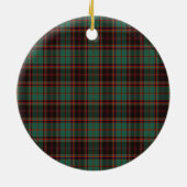 Schotse Clan Buchan Oude Tartan en Wapenembleem Keramisch Ornament (Achterkant)