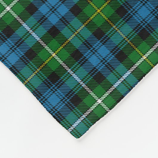 Schotse clan Campbell van Argyll Tartan Fleece Deken (Hoek)