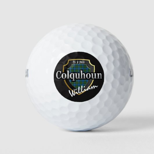 Schotse clan Colquhoun personaliseren Jouw naam Golfballen (Voorkant)