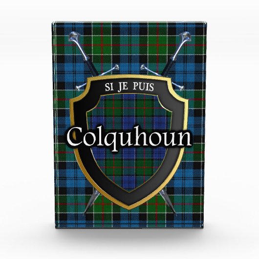 Schotse Clan Colquhoun Tartan Fotoblokken (Voorkant)