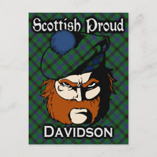 Schotse Clan Davidson Tartan Briefkaart