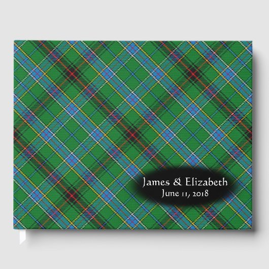 Schotse Clan Duncan Tartan Plaid Wedding Gastenboek (Voorkant)