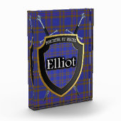 Schotse Clan Elliot Tartan Fotoblokken (Links)