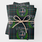 Schotse Clan Ferguson Tartan & Crest Inpakpapier Vel (In situ)