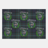 Schotse Clan Ferguson Tartan & Crest Inpakpapier Vel (Voorkant)