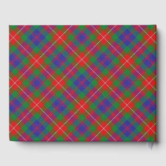 Schotse clan Fraser van Lovat Tartan Plaid Wedding Gastenboek (Achterkant)