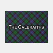 Schotse Clan Galbraith Tartan Welcome Mat (Voorkant)