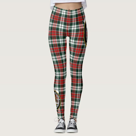 Schotse Clan Graham Crest Tartan Dames Leggings (Voorkant)