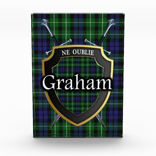 Schotse Clan Graham Tartan Fotoblokken (Voorkant)