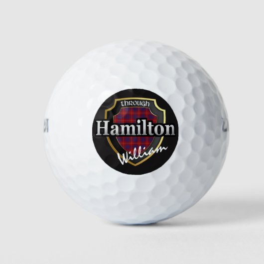 Schotse Clan Hamilton personaliseren Jouw naam Golfballen (Voorkant)
