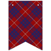 Schotse Clan Hamilton Rood en Blauw Tartan Vlaggetjes (Tweede vlag)