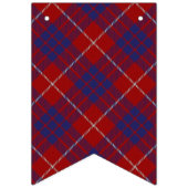 Schotse Clan Hamilton Rood en Blauw Tartan Vlaggetjes (Eerste vlag)