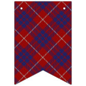 Schotse Clan Hamilton Rood en Blauw Tartan Vlaggetjes (Derde vlag)