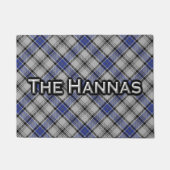 Schotse Clan Hannay Hanna Tartan Welcome Mat (Voorkant)