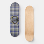 Schotse Clan Hannay Tartan Shield Persoonlijk Skateboard (Voorkant)