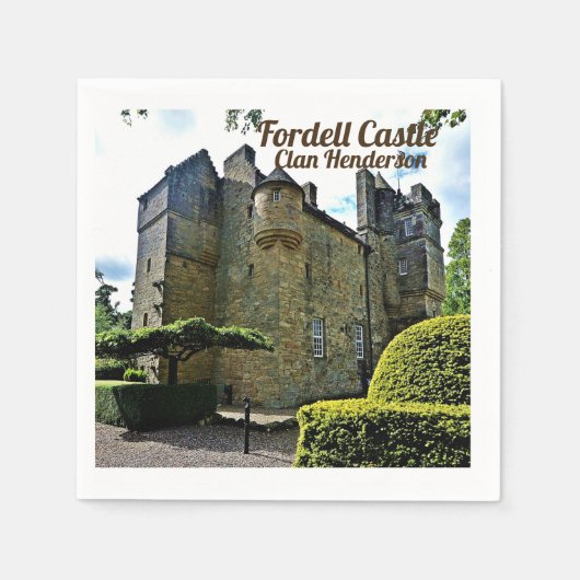 Schotse Clan Henderson Fordell Castle Servet (Voorkant)