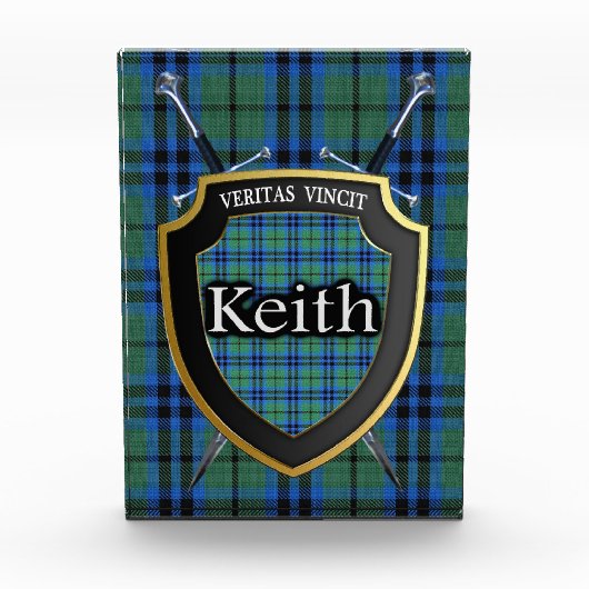 Schotse Clan Keith Tartan Fotoblokken (Voorkant)