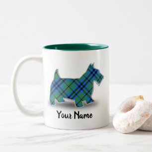 Schotse Clan Keith Tartan Schotse Terrier Tweekleurige Koffiemok