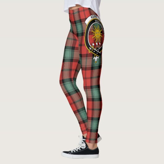 Schotse Clan Kerr Oude Wapenrusting Tartan Vrouwen Leggings (Links)