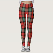 Schotse Clan Kerr Oude Wapenrusting Tartan Vrouwen Leggings (Voorkant)