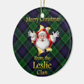 Schotse Clan Leslie Kerst Ornament (Links)