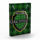 Schotse Clan MacArthur Tartan Fotoblokken (Links)