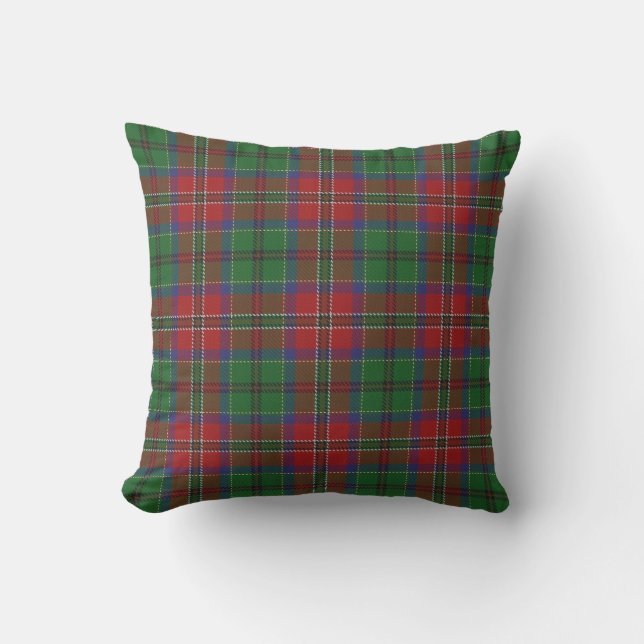 Schotse Clan MacCulloch Tartan Buitenkussen (Voorkant)