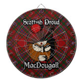 Schotse Clan MacDougall Tartan Dartboard Dartbord (Voorkant)
