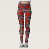 Schotse Clan MacFarlane Rode Crest Tartan Dames Leggings (Voorkant)