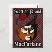 Schotse Clan MacFarlane Tartan Briefkaart (Voorkant / Achterkant)