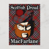 Schotse Clan MacFarlane Tartan Briefkaart (Voorkant)