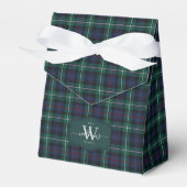 Schotse Clan MacKenzie Tartan Plaid Monogram Bedankdoosjes (Voorkant Zijde)