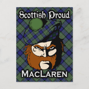 Schotse Clan MacLaren Tartan Briefkaart