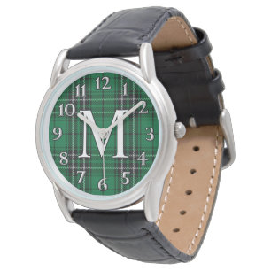 Schotse Clan MacLean M Monogram Jacht Tartan Horloge