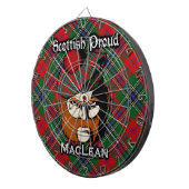 Schotse Clan MacLean Tartan Dartboard Dartbord (Voorkant Rechts)