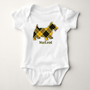 Schotse Clan MacLeod Tartan Scottie Dog Romper