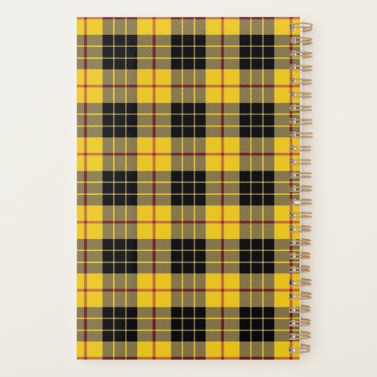 Schotse Clan MacLeod van Lewis Tartan Planner (Achterkant)