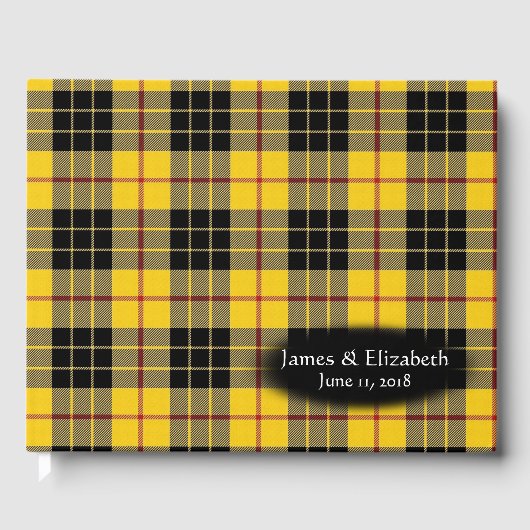 Schotse Clan MacLeod van Lewis Tartan Wedding Gastenboek (Voorkant)