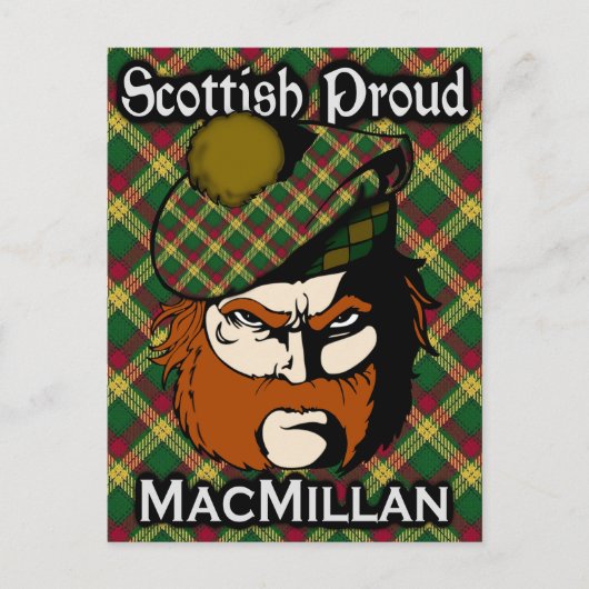 Schotse Clan MacMillan Tartan Briefkaart (Voorkant)
