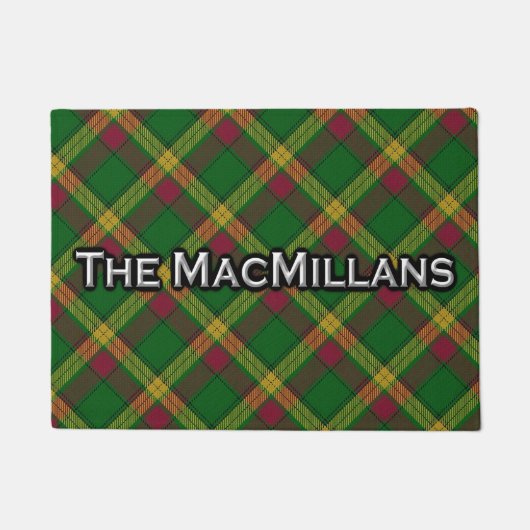 Schotse Clan MacMillan Tartan Welkom Mat (Voorkant)