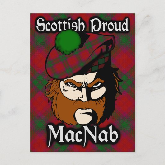 Schotse Clan MacNab Tartan Ansichtkaart Briefkaart (Voorkant)