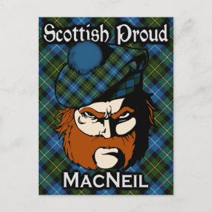 Schotse Clan MacNeil Tartan Ansichtkaart Briefkaart