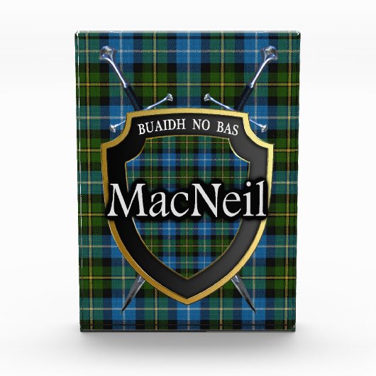 Schotse Clan MacNeil Tartan Fotoblokken (Voorkant)