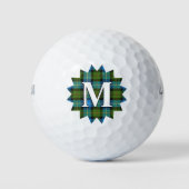 Schotse clan MacNeil Tartan Plaid Burst Golfballen (Voorkant)