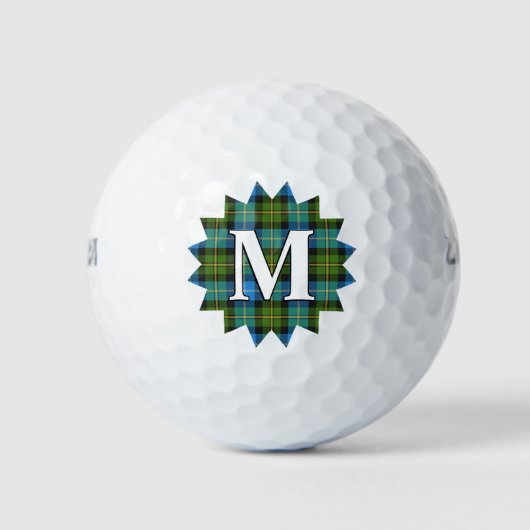 Schotse clan MacNeil Tartan Plaid Burst Golfballen (Voorkant)