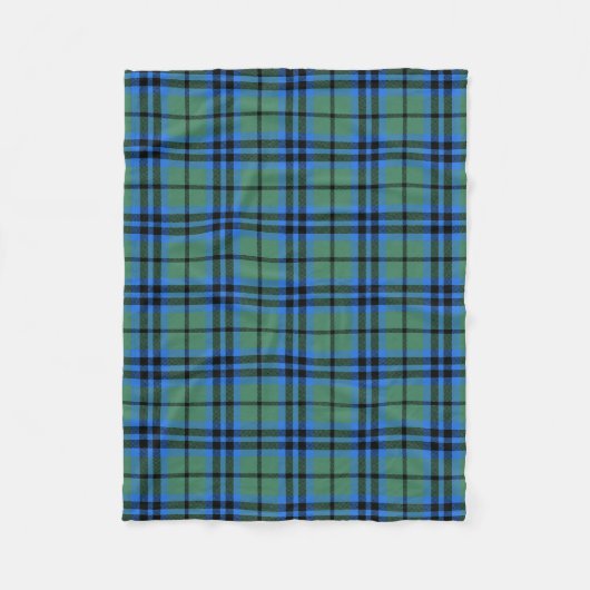 Schotse Clan Marshall Tartan Plaid Fleece Deken (Voorkant)