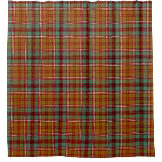Schotse Clan McCall Tartan Plaid Douchegordijn (Voorkant)