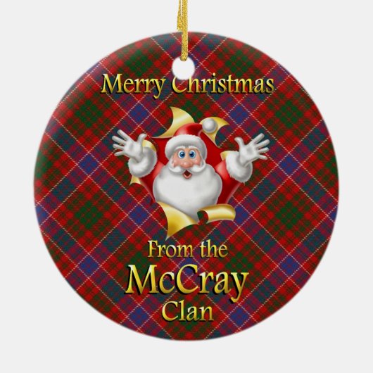 Schotse Clan McCray Kerst Ornament (Achterkant)