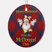 Schotse Clan McDougal Kerstversiering Keramisch Ornament (Links)