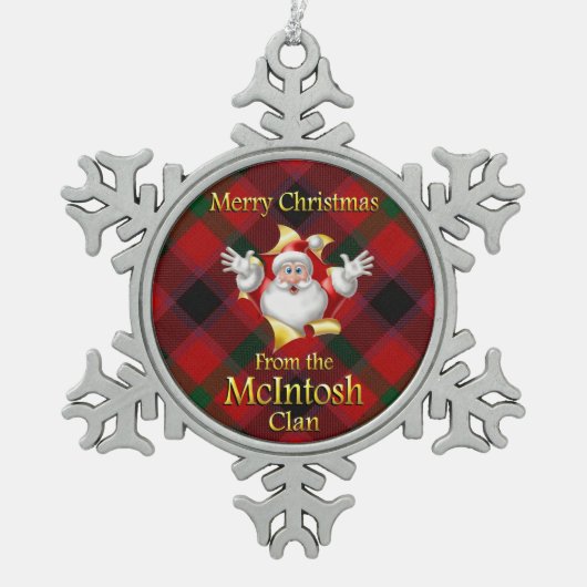 Schotse Clan McIntosh Kerst Ornament (Voorkant)